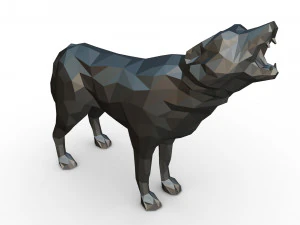 wolf figure 3D Print Model