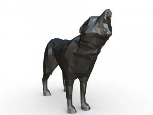 wolf figure 3D Print Model