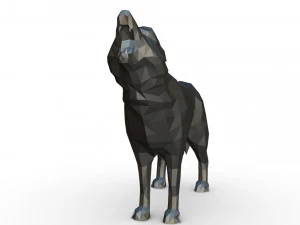 wolf figure 3D Print Model