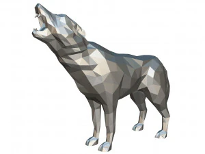 wolf figure 3D Print Model