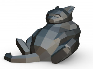 Cat figure 7 3D-Modell