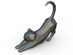Cat figure 8 3D-Modell