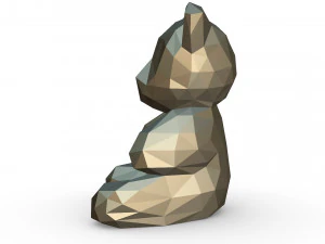 곰 그림 3D 프린트 모델