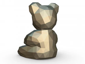 곰 그림 3D 프린트 모델