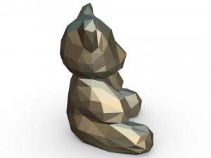 곰 그림 3D 프린트 모델