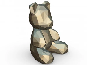 곰 그림 3D 프린트 모델