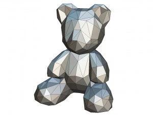 곰 그림 3D 프린트 모델