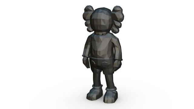 kaws figure 3D Print Model .c4d .max .obj .3ds .fbx .stl .blend 