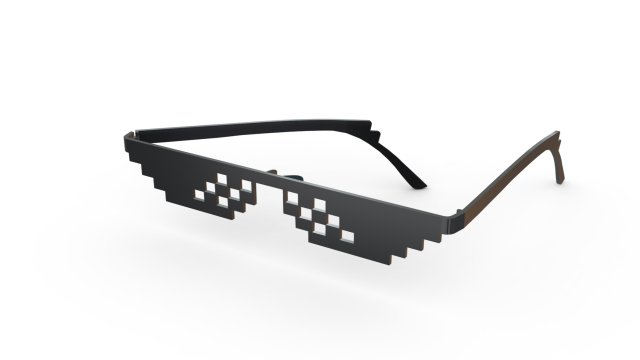 deal with it glasses Modelo de Impressão 3D .c4d .max .obj .3ds .fbx .stl .blend 
