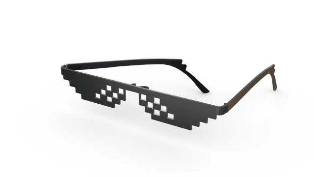 deal with it glasses 3D Print Model .c4d .max .obj .3ds .fbx .stl .blend 