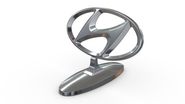 hyundai hood ornament Modèle 3D .c4d .max .obj .3ds .fbx .stl .blend 