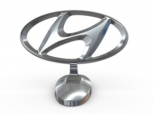 hyundai hood ornament Modèle 3D