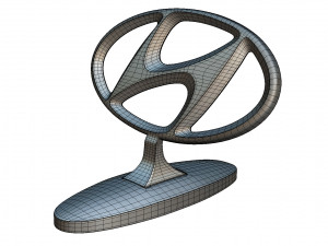 hyundai hood ornament Modèle 3D