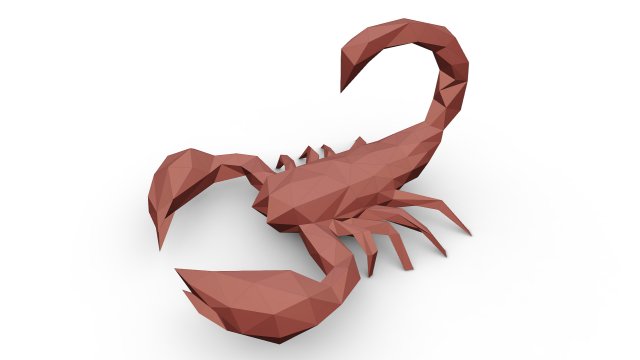 scorpion figure 3D Print Model .c4d .max .obj .3ds .fbx .stl .blend 