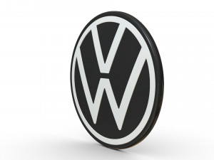 Volkswagen logo 4 Modelo 3D