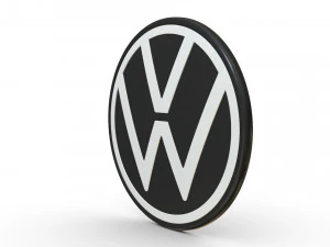 Logo Volkswagen4 Model 3D