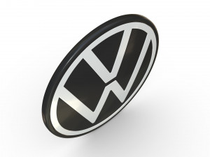 Volkswagen logo 4 Modelo 3D