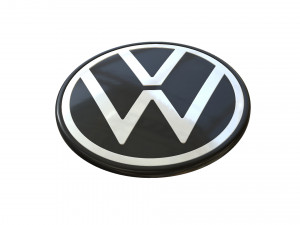 Volkswagen logo 4 Modelo 3D
