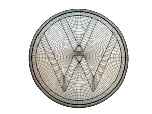 Volkswagen logo 4 Modelo 3D