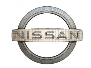 logo Nissan3 Model 3D