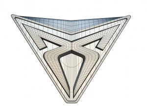 logotipo de cupra Modelo 3D