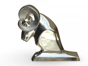 dodge ram hood ornament 3D Model