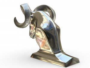 dodge ram hood ornament 3D Model