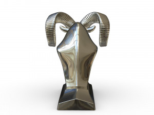 dodge ram hood ornament 3D Model