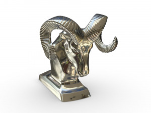 dodge ram hood ornament 3D Model