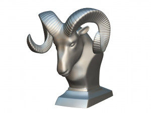 dodge ram hood ornament 3D Model