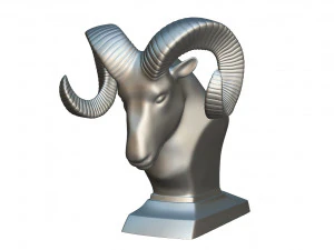 dodge ram hood ornament 3D Model