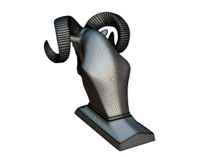 dodge ram hood ornament 3D Model