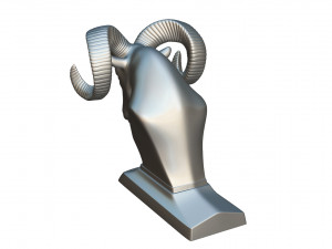dodge ram hood ornament 3D Model