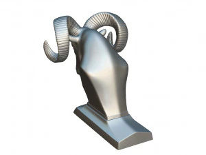 dodge ram hood ornament 3D Model