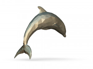 dolphin figure 3D-printmodel