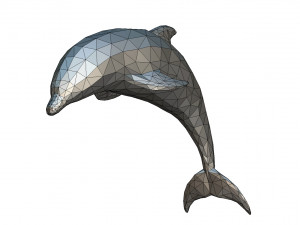 dolphin figure 3D-printmodel