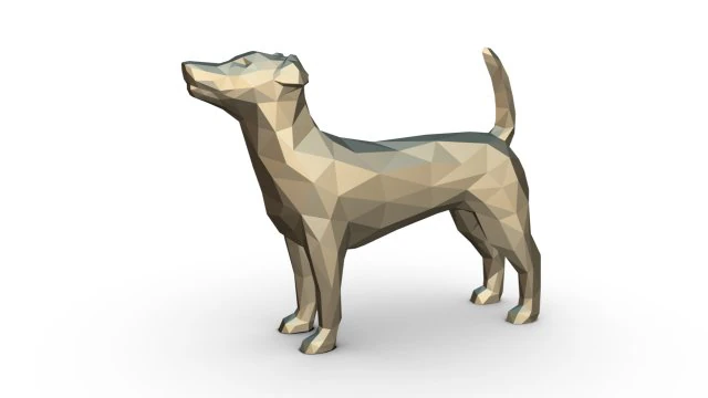 jack russell terrier figure 3D Print Model .c4d .max .obj .3ds .fbx .stl .blend