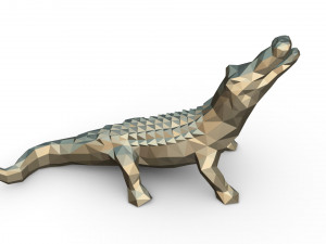 alligator figure Modèles 3D en vedette