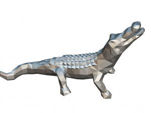 alligator figure Modèles 3D en vedette