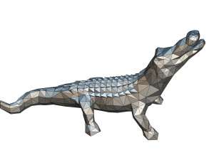 alligator figure Modèles 3D en vedette