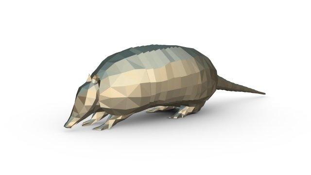 armadillo figure 3D Принт Модель in Животные 3DExport