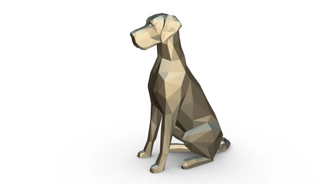 Great dane figure 3D Print Model .c4d .max .obj .3ds .fbx .stl .blend 