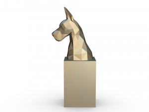 great dane head bust 3D Print Model