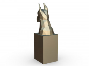 great dane head bust 3D Print Model