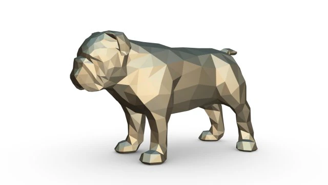 english bulldog figure 3D Print Model .c4d .max .obj .3ds .fbx .stl .blend 