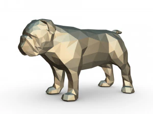 İngilizce bulldog fig&uuml;r&uuml; 3D Baskı Modeli