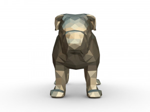 english bulldog figure 3D 打印模型