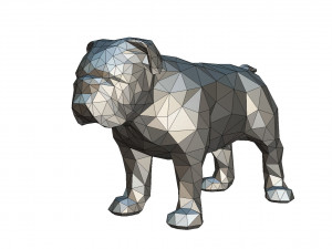 english bulldog figure 3D 打印模型