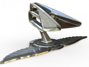 bentley hood ornament 6 Model 3D
