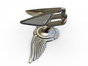 bentley hood ornament 6 Model 3D